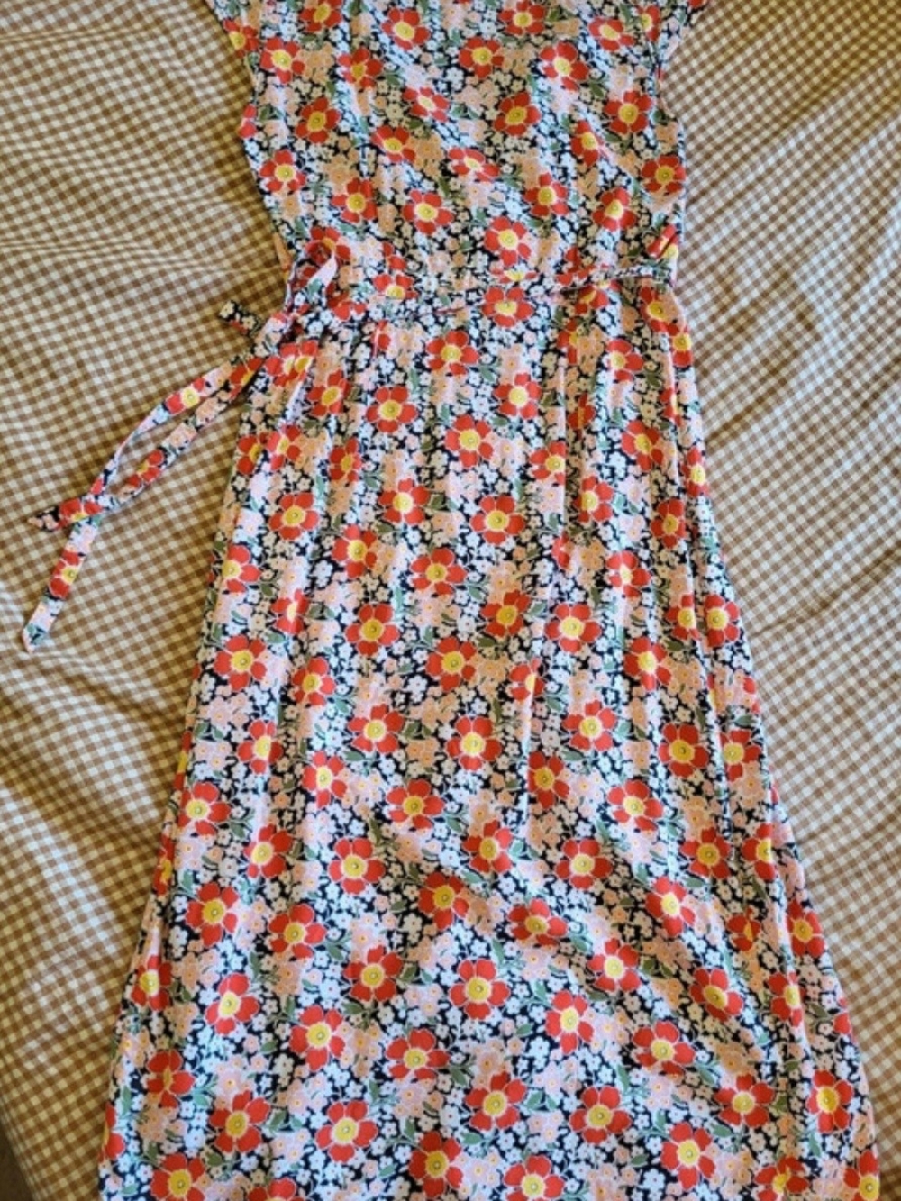 J.Crew Mercantile floral wrap dress - Picture 3 of 6